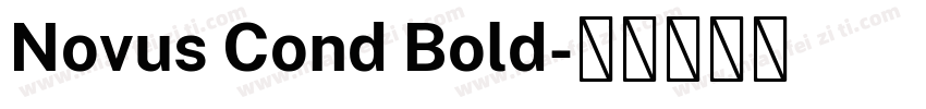 Novus Cond Bold字体转换
